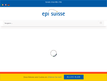 Tablet Screenshot of epi-suisse.ch